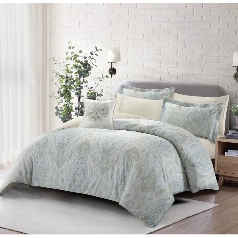 أوفيليا أخضر | مفرش 7 قطع, أخضر color-1