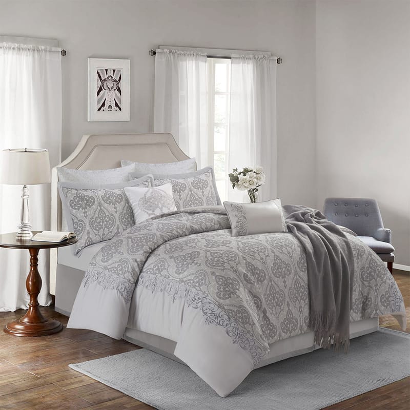 باركر | مفرش 9 قطع, رمادي color-1