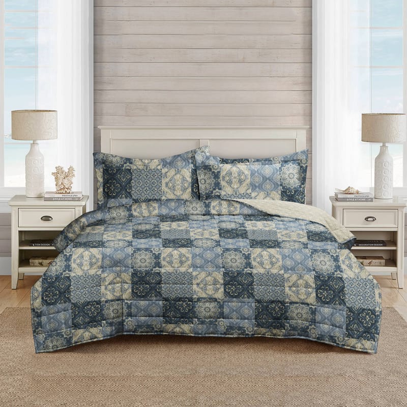 باتشيز | مفرش مضغوط 3 قطع, أزرق color-1