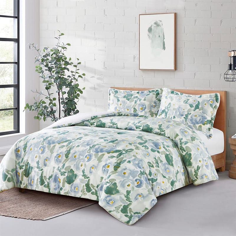 ريمي | مفرش شتوي 3 قطع, أزرق color-1