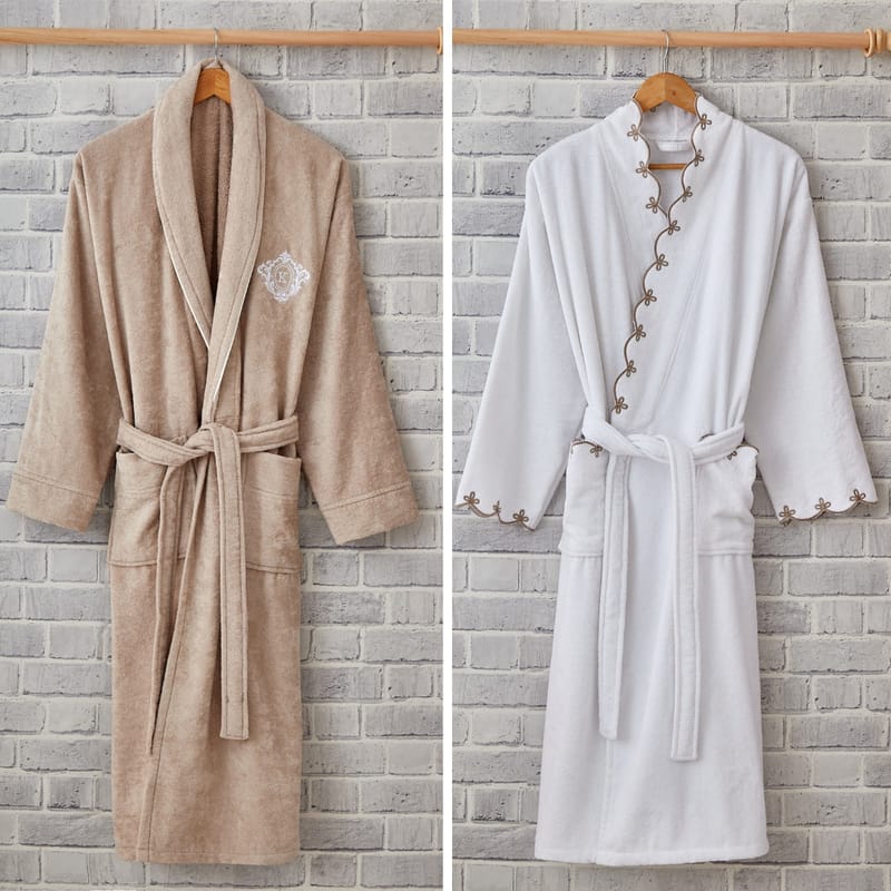 رِواء | طقم أرواب حمام 16 قطعة, أبيض color-1