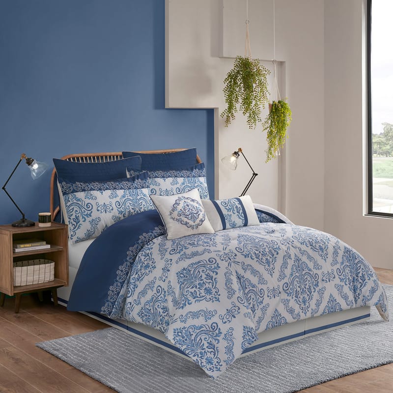 ريتاج | مفرش 8 قطع, أزرق color-1