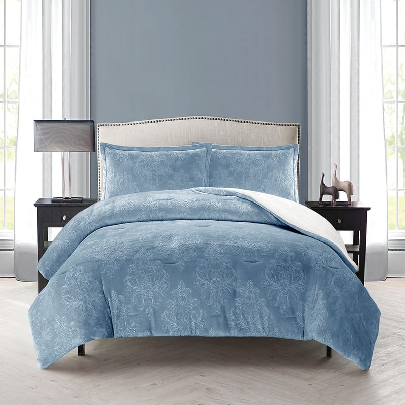 روبين | مفرش شتوي 3 قطع أزرق, أزرق color-1