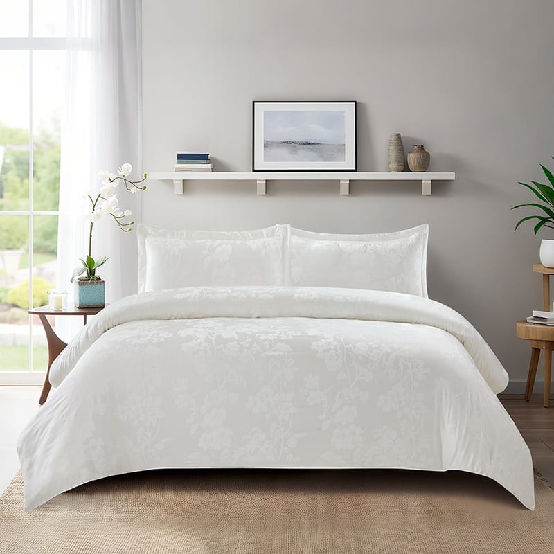 رُبى |بيت لحاف 3 قطع , أبيض مطفي color-2