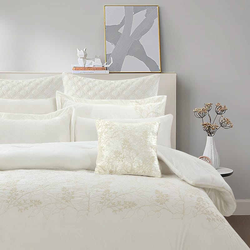 سبيكة | مفرش 9 قطع  نفرين, أبيض color-14