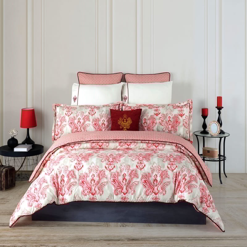 سكارلت | مفرش 9 قطع, أحمر color-1