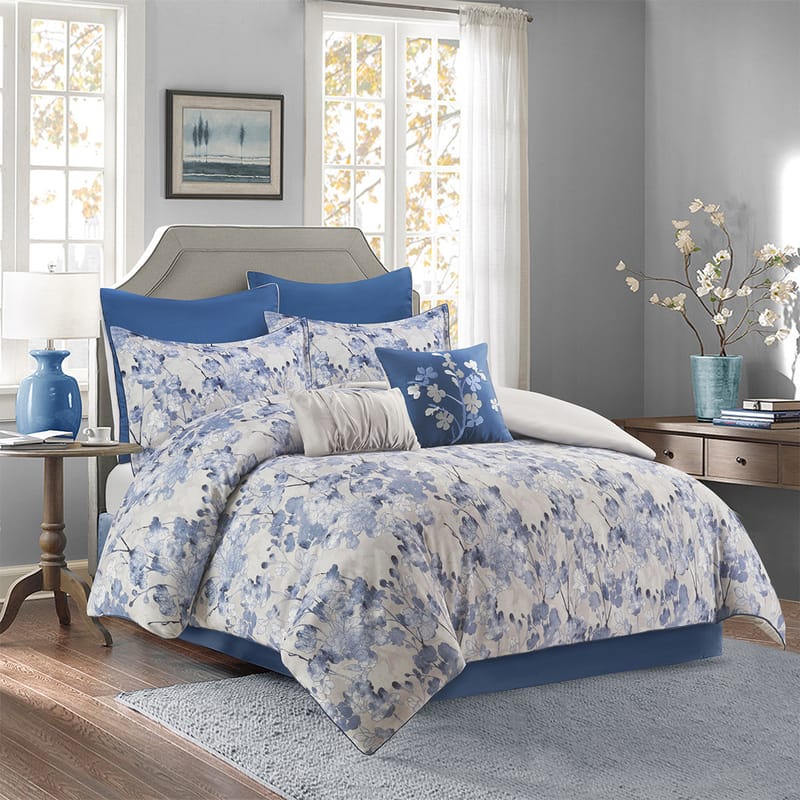 شام | مفرش 7 قطع, أزرق color-1