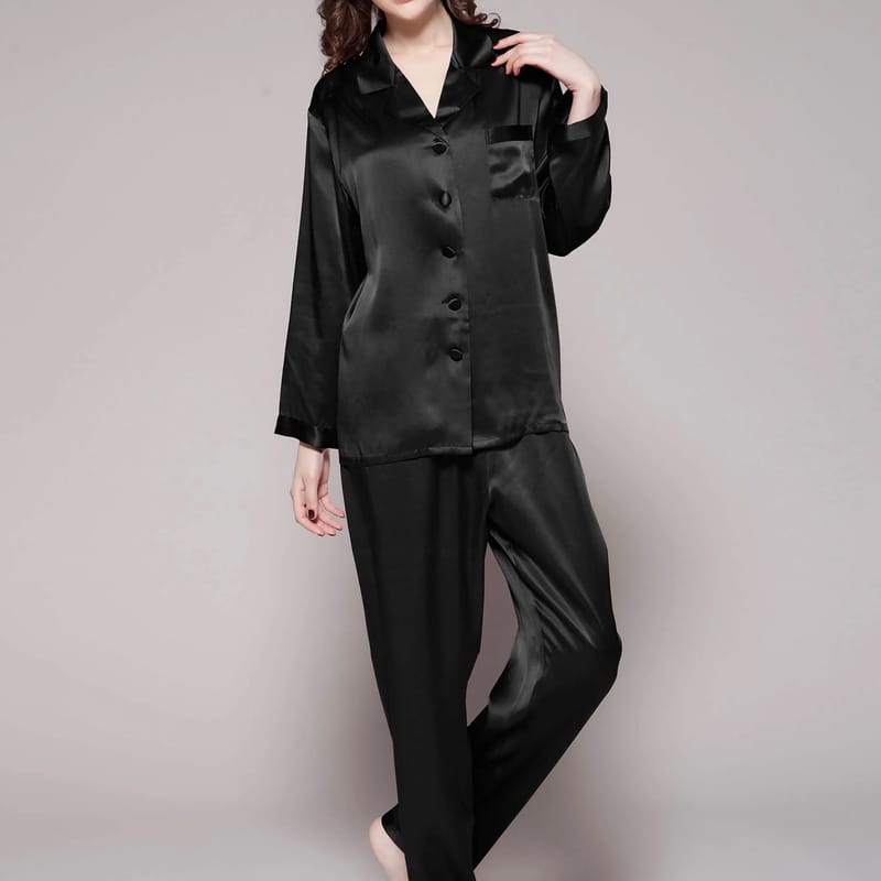 LILYSILK Black Natural Silk Pajama
 LILYSILK Black Natural Silk Pajama