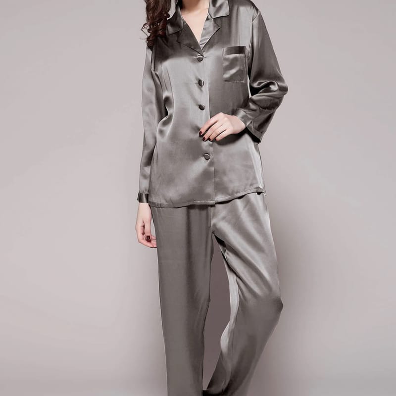 LILYSILK Gray Natural Silk Pajama
 LILYSILK Gray Natural Silk Pajama