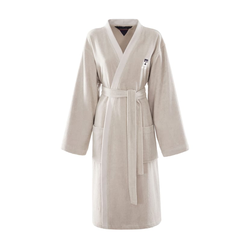 Spirit | روب حمام من تومي هيلفيغر سكري, أبيض مطفي color-1