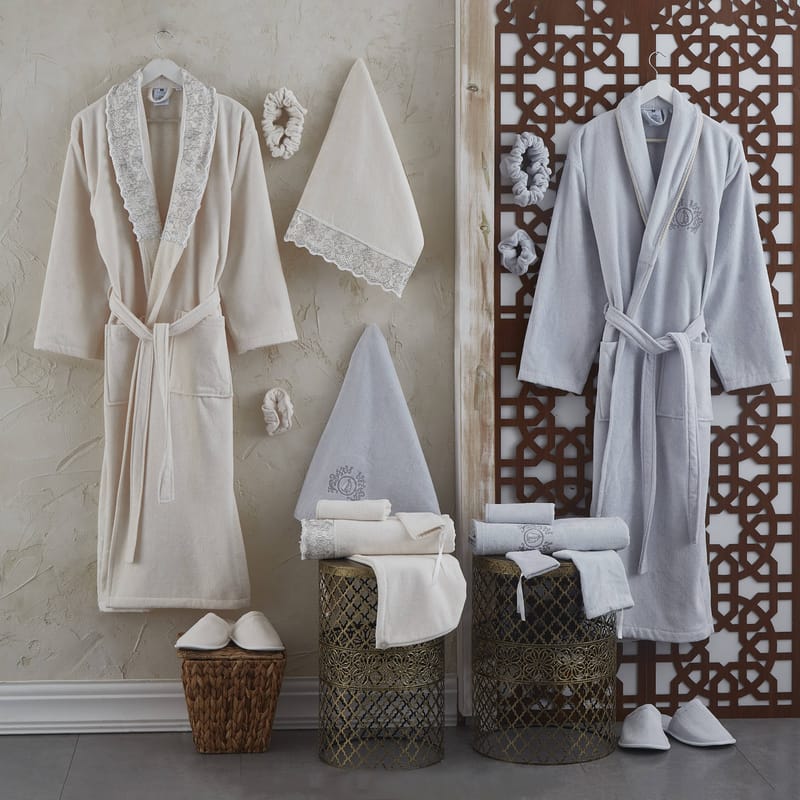 اشتر سانفلاور | أرواب ومناشف حمام نسائي رجالي 20 قطعة من الحمام متجر كرزلنن الإلكتروني من ماركة الحصرية ولون