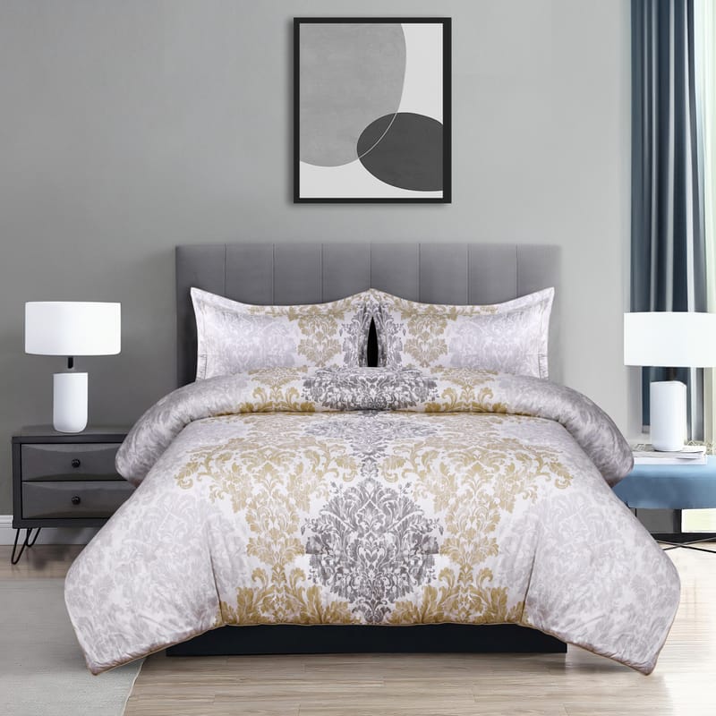 تبر | بيت لحاف 3 قطع, فضي color-1