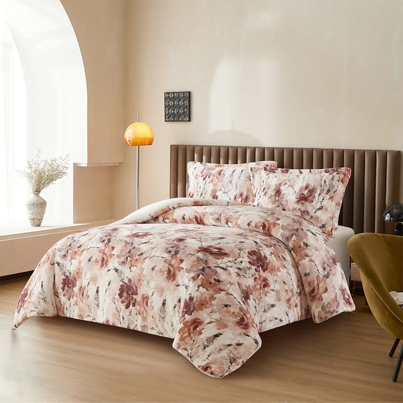 تورين | مفرش شتوي 3 قطع, بيج color-1