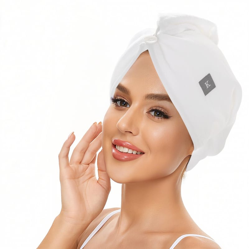 منشفة رأس فندقية من كرز لنن, أبيض color-2