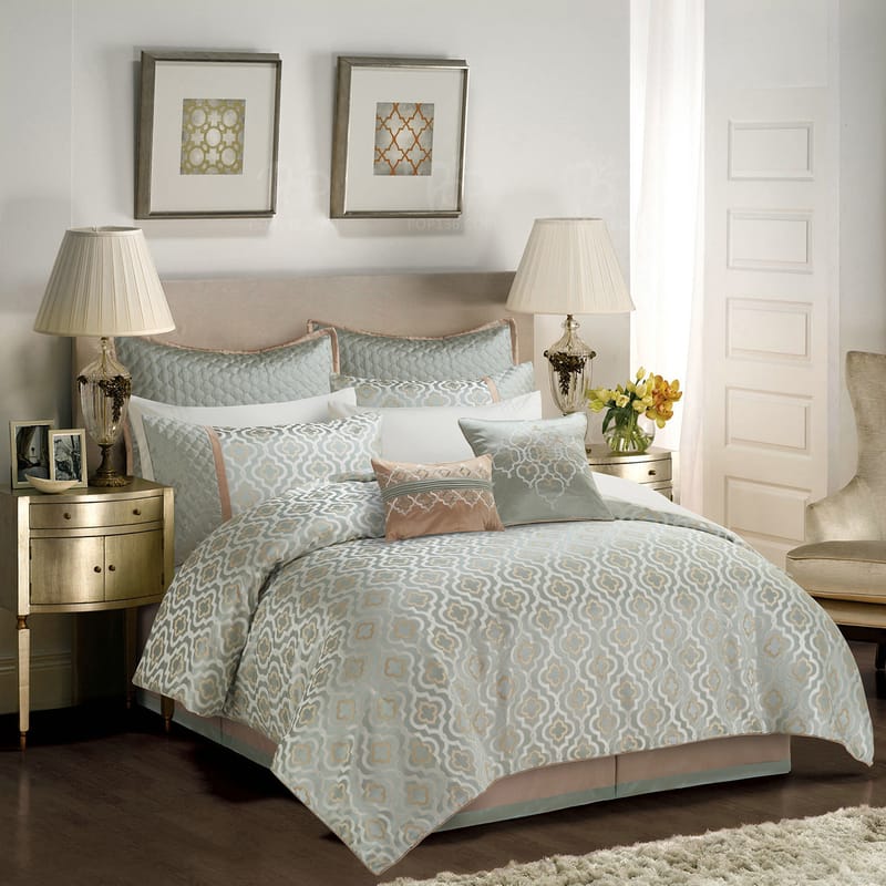 وقار | مفرش 11 قطعة, أخضر color-1