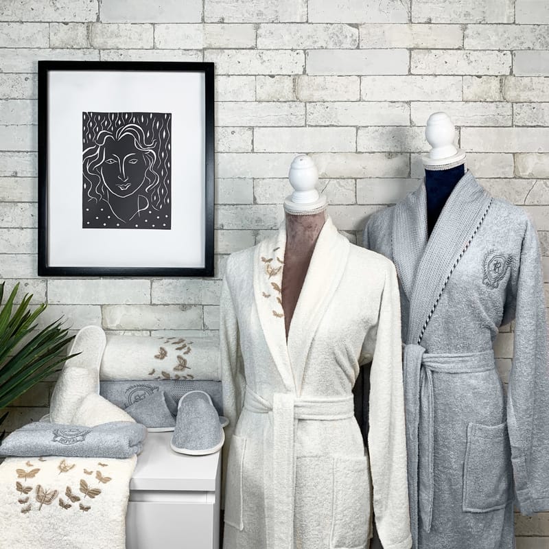 يونكا | أرواب حمام سكري رمادي 10 قطع, رمادي color-1