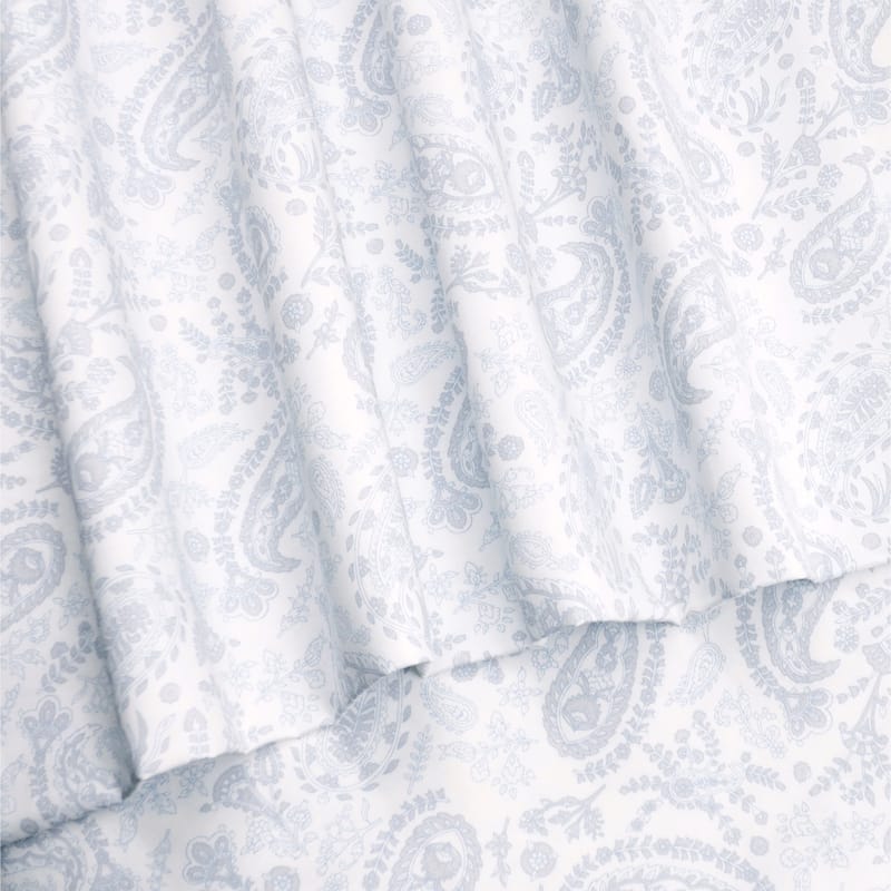 Purity Luxe | مجموعة غطاء السرير المعالجة بالفضة بيسلي من شراشف وأغطية سرير