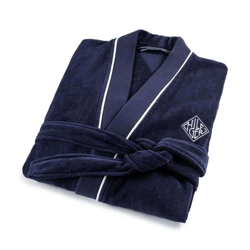 تومي هيلفغر ICONIC روب حمام كحلي , مفارش كرز لنن